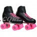 Epic Classic Black and Pink Quad Roller Skates   556059661